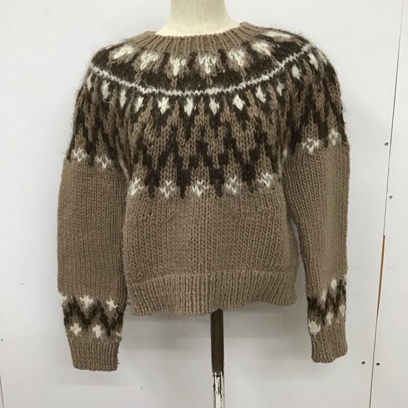 フリークスストア FREAK S STORE ニット、セーター 長袖 長袖ニットカットソー クルーネック セーター プリント マルチカラー / マルチカラー /  レディース USED 古着 中古 10127618