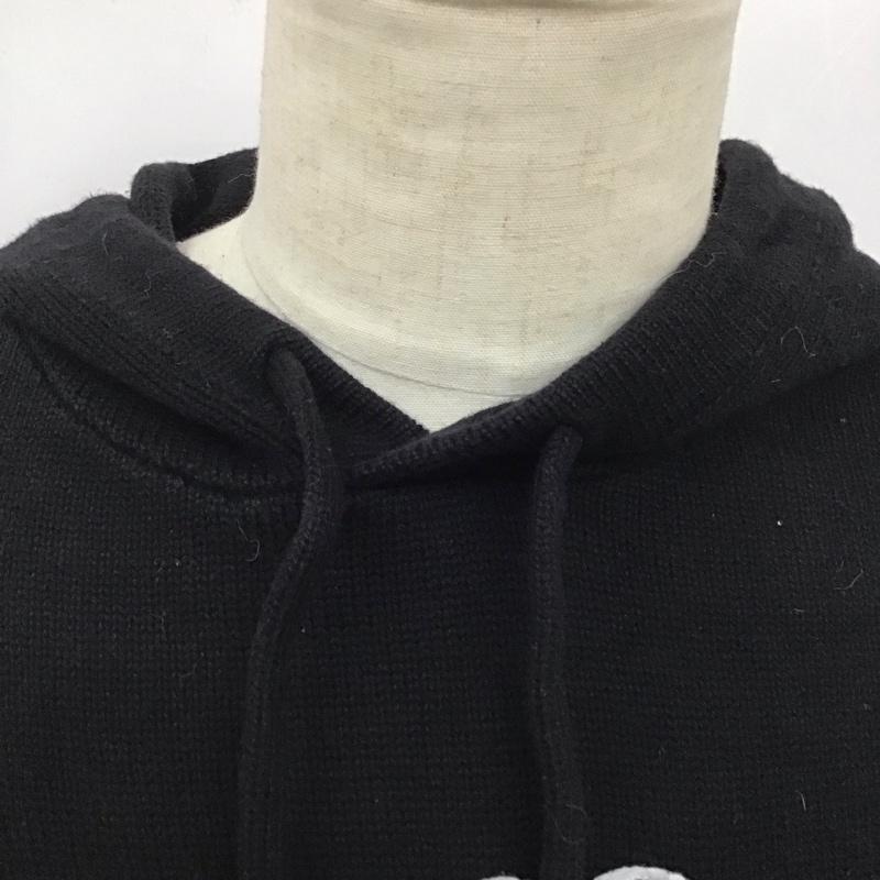 エクストララージ XLARGE パーカー 長袖 長袖パーカー プルオーバーパーカー ニット M ロゴ、文字 黒 / ブラック /  メンズ USED 古着 中古 10127637