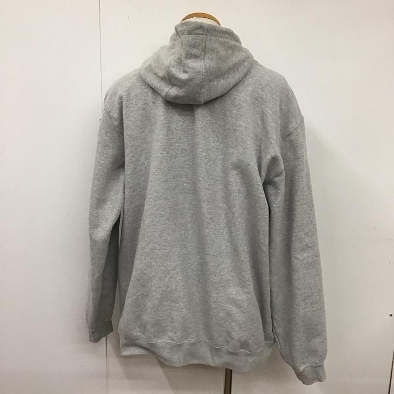 カーハート Carhartt パーカー 長袖 長袖パーカー プルオーバーパーカー スウェット XL ロゴ、文字 灰 / グレー /  メンズ USED 古着 中古 10127640