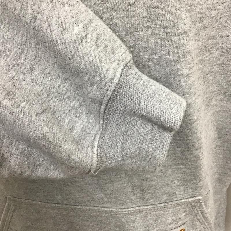 カーハート Carhartt パーカー 長袖 長袖パーカー プルオーバーパーカー スウェット XL ロゴ、文字 灰 / グレー /  メンズ USED 古着 中古 10127640