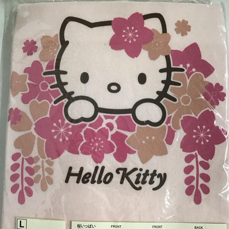 豊天商店 ぶーでんしょうてん Tシャツ 半袖 桜いっぱい L プリント X キャラクター 桃 / ピンク /  レディース USED 古着 中古 10127644