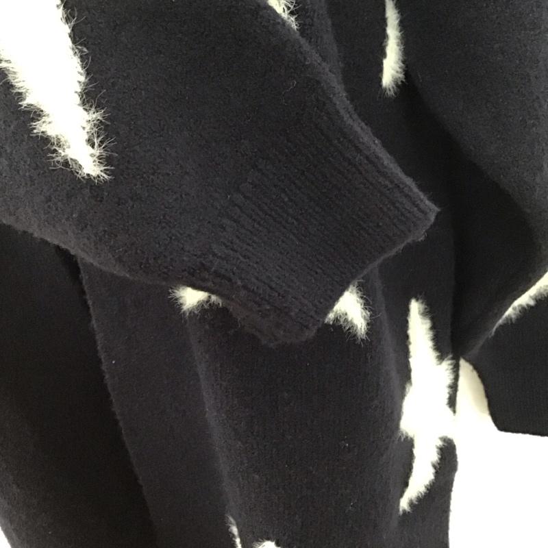 ロデオクラウンズ Rodeo Crowns カーディガン 長袖 429ear70-0500 STARロングニットカーディガン 前開き FREE 総柄 紺 / ネイビー /  レディース USED 古着 中古 10127649