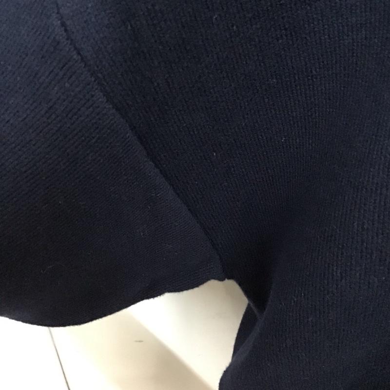 フリークスストア FREAK S STORE ニット、セーター 長袖 長袖ニットカットソー カラーネック セーター ポロシャツ FREE 無地 紺 / ネイビー /  メンズ USED 古着 中古 10127650