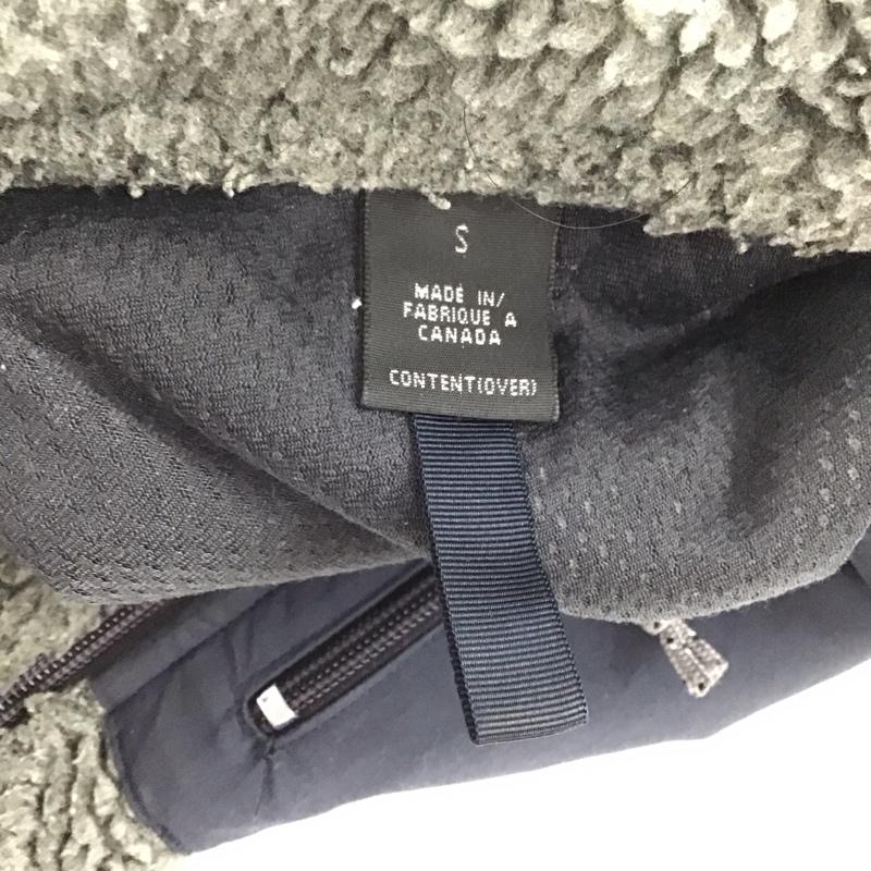 パタゴニア patagonia ベスト ベスト ベスト ジップアップフリースベスト スタンドネック S ロゴ、文字 灰 / グレー /  メンズ USED 古着 中古 10127657