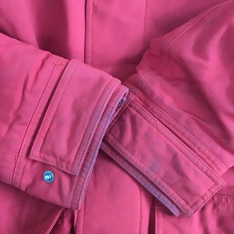 パタゴニア patagonia ジャケット、上着 ジャケット、ブレザー ジップアップジャケット パーカージャケット アウター M ロゴ、文字 赤 / レッド /  メンズ USED 古着 中古 10127658