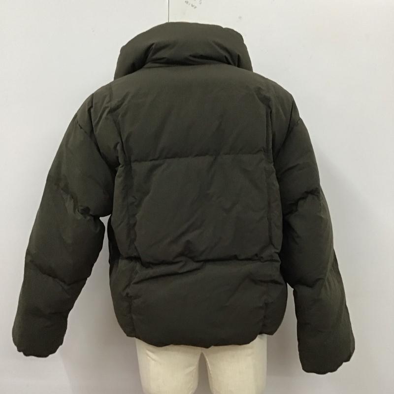 ユニクロ UNIQLO ジャケット、上着 ジャンパー、ブルゾン 311-462851 PADDEDVOLUMEJACKET ダウンジャケット アウター M 無地 カーキ / カーキ /  メンズ USED 古着 中古 10127662