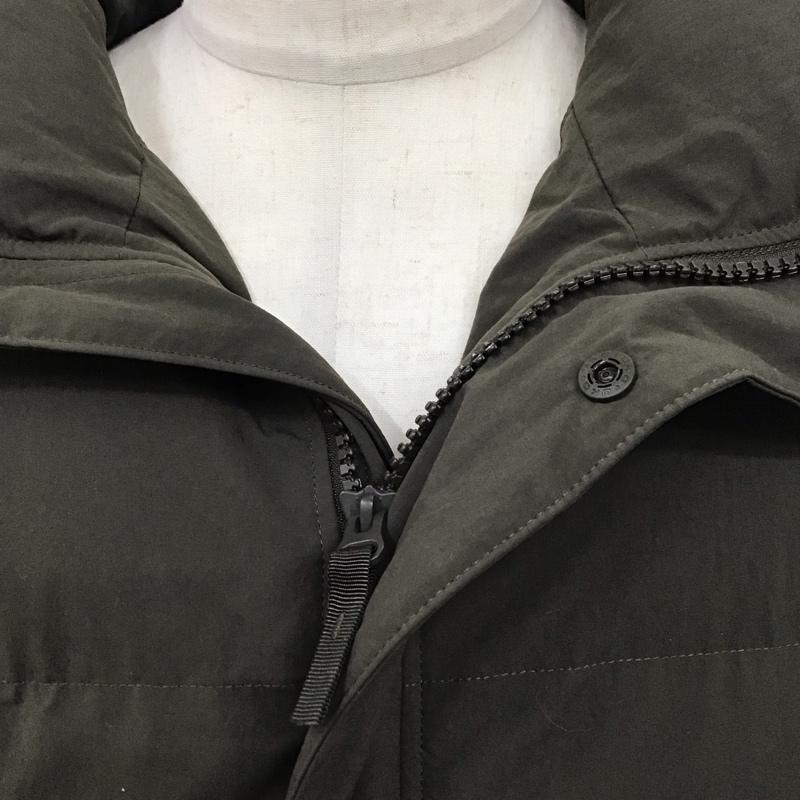 ユニクロ UNIQLO ジャケット、上着 ジャンパー、ブルゾン 311-462851 PADDEDVOLUMEJACKET ダウンジャケット アウター M 無地 カーキ / カーキ /  メンズ USED 古着 中古 10127662