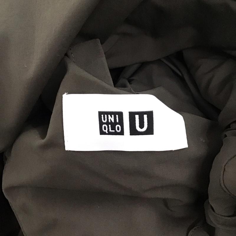ユニクロ UNIQLO ジャケット、上着 ジャンパー、ブルゾン 311-462851 PADDEDVOLUMEJACKET ダウンジャケット アウター M 無地 カーキ / カーキ /  メンズ USED 古着 中古 10127662