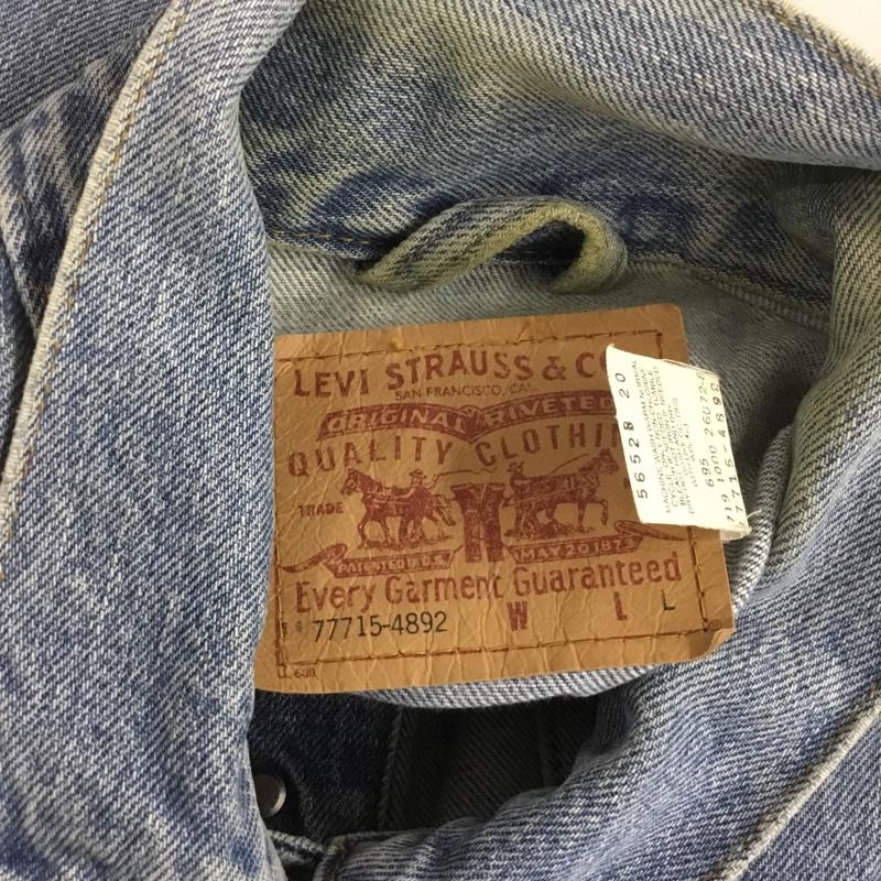 リーバイストラウスアンドコー Levi Strauss & co. ジャケット、上着 ジャケット、ブレザー デニムジャケット Gジャン アウター カジュアルジャケット L 無地 インディゴ / インディゴ /  メンズ USED 古着 中古 10127675
