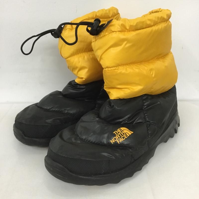 ザノースフェイス THE NORTH FACE アウトドアシューズ アウトドアシューズ 616273 ヌプシ スノーブーツ 28cm 28.0cm ロゴ、文字 黒 / ブラック / X 黄 / イエロー /  メンズ USED 古着 中古 10127678