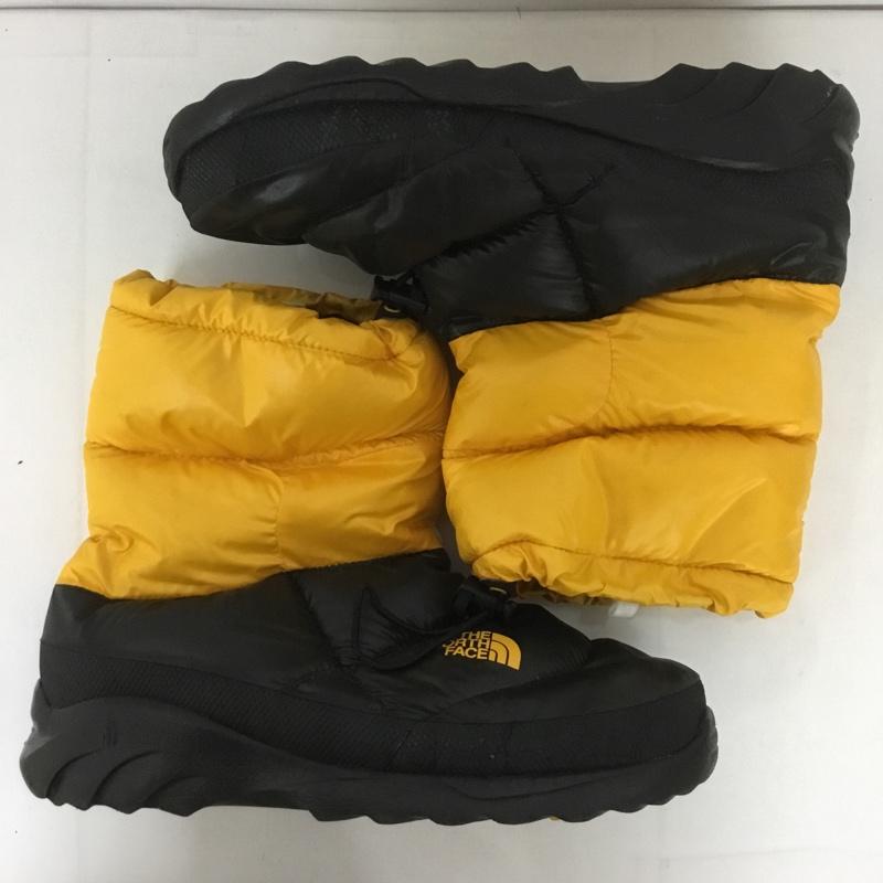 ザノースフェイス THE NORTH FACE アウトドアシューズ アウトドアシューズ 616273 ヌプシ スノーブーツ 28cm 28.0cm ロゴ、文字 黒 / ブラック / X 黄 / イエロー /  メンズ USED 古着 中古 10127678