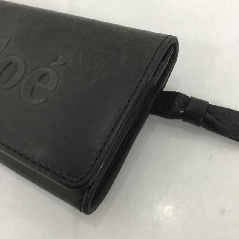 クロエ Chloe 財布 長財布 3P0321-7A733 箱有 ロゴ、文字 黒 / ブラック /  レディース USED 古着 中古 10127680