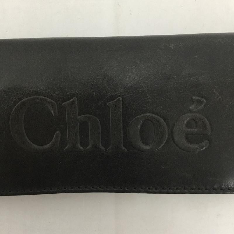 クロエ Chloe 財布 長財布 3P0321-7A733 箱有 ロゴ、文字 黒 / ブラック /  レディース USED 古着 中古 10127680