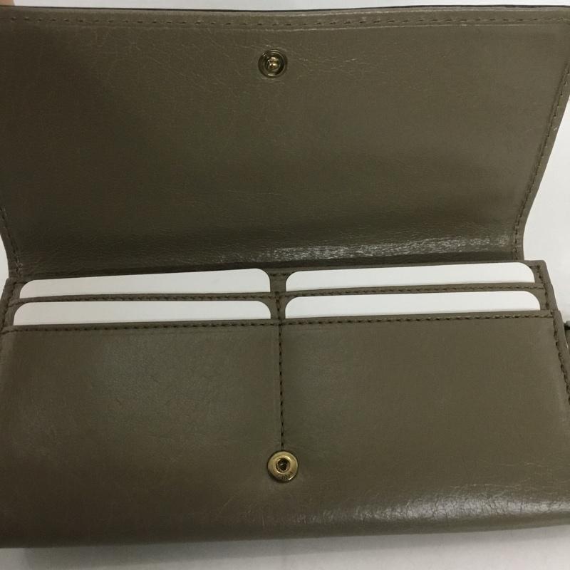 クロエ Chloe 財布 長財布 3P0321-7A733 箱有 ロゴ、文字 グレージュ / グレージュ /  レディース USED 古着 中古 10127681