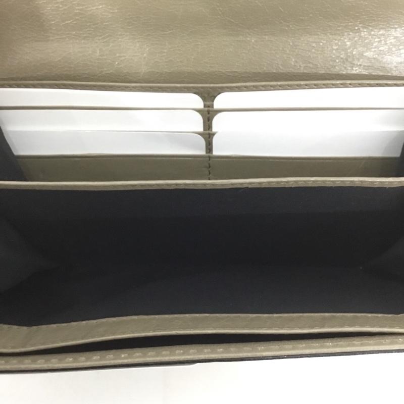 クロエ Chloe 財布 長財布 3P0321-7A733 箱有 ロゴ、文字 グレージュ / グレージュ /  レディース USED 古着 中古 10127681