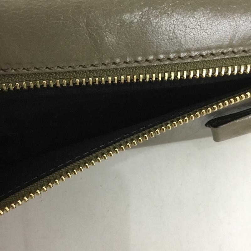 クロエ Chloe 財布 長財布 3P0321-7A733 箱有 ロゴ、文字 グレージュ / グレージュ /  レディース USED 古着 中古 10127681