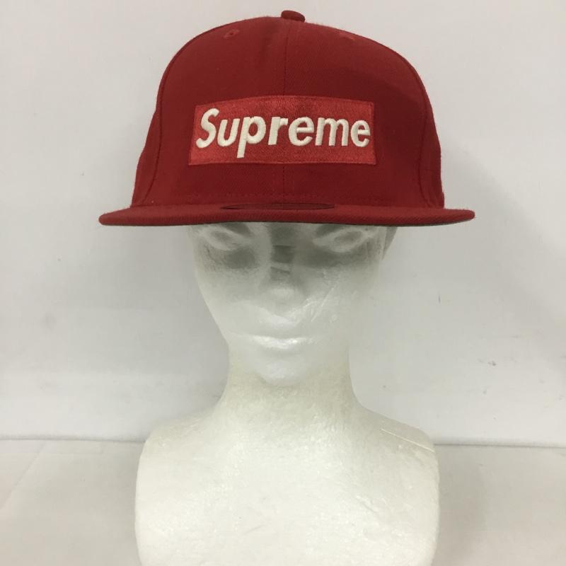 シュプリーム Supreme 帽子 キャップ NEW ERA 59FIFTY BOX LOGO ロゴ、文字 赤 / レッド /  メンズ USED 古着 中古 10127691