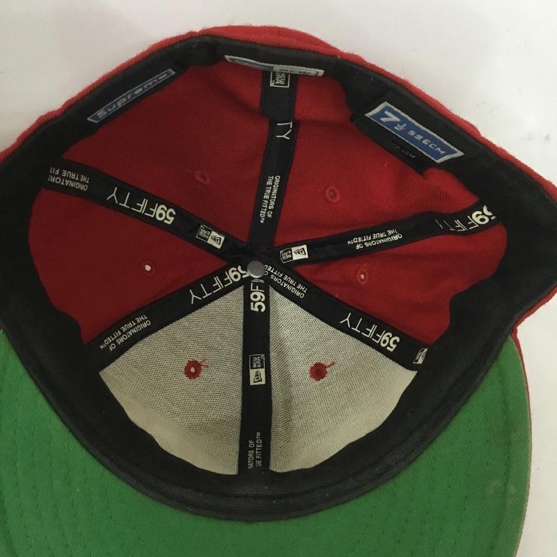 シュプリーム Supreme 帽子 キャップ NEW ERA 59FIFTY BOX LOGO ロゴ、文字 赤 / レッド /  メンズ USED 古着 中古 10127691