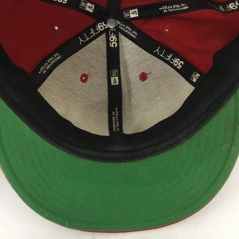 シュプリーム Supreme 帽子 キャップ NEW ERA 59FIFTY BOX LOGO ロゴ、文字 赤 / レッド /  メンズ USED 古着 中古 10127691