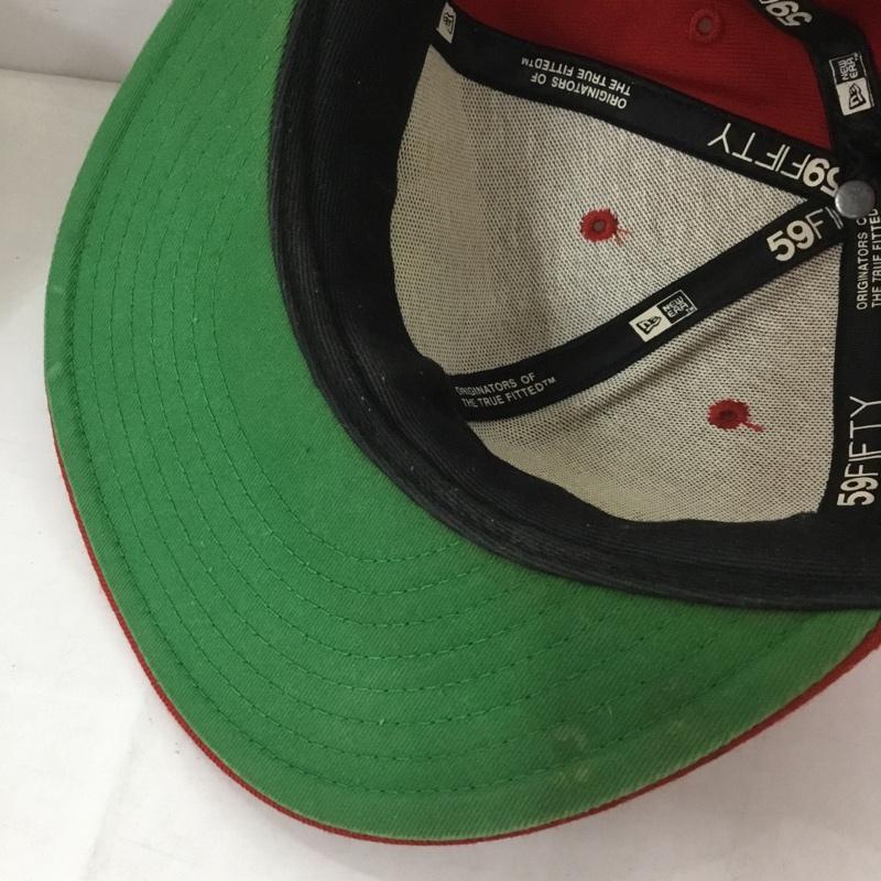 シュプリーム Supreme 帽子 キャップ NEW ERA 59FIFTY BOX LOGO ロゴ、文字 赤 / レッド /  メンズ USED 古着 中古 10127691