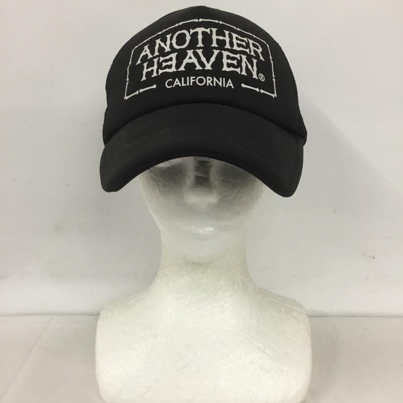 アナザーヘウ゛ン ANOTHERHEAVEN 帽子 キャップ メッシュキャップ ロゴ、文字 黒 / ブラック /  メンズ USED 古着 中古 10127692