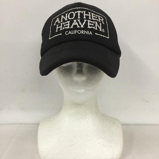 アナザーヘウ゛ン ANOTHERHEAVEN 帽子 キャップ メッシュキャップ ロゴ、文字 黒 / ブラック /  メンズ USED 古着 中古 10127692