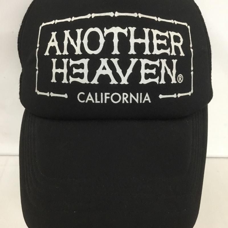 アナザーヘウ゛ン ANOTHERHEAVEN 帽子 キャップ メッシュキャップ ロゴ、文字 黒 / ブラック /  メンズ USED 古着 中古 10127692