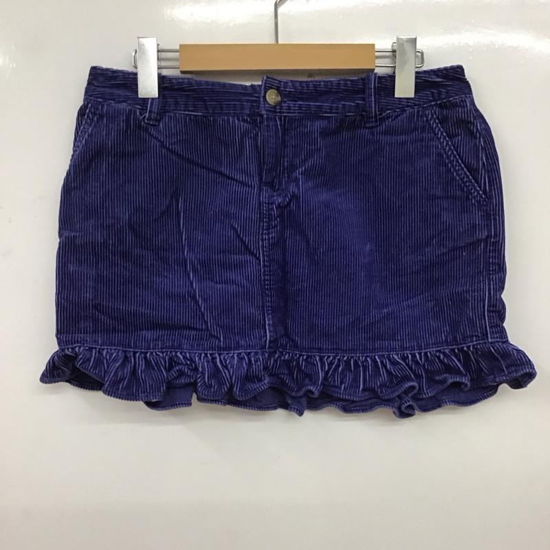 ラルフローレン RALPHLAUREN スカート ミニスカート コーデュロイ 160cm 無地 青 / ブルー /  ガールズ USED 古着 中古 10127696