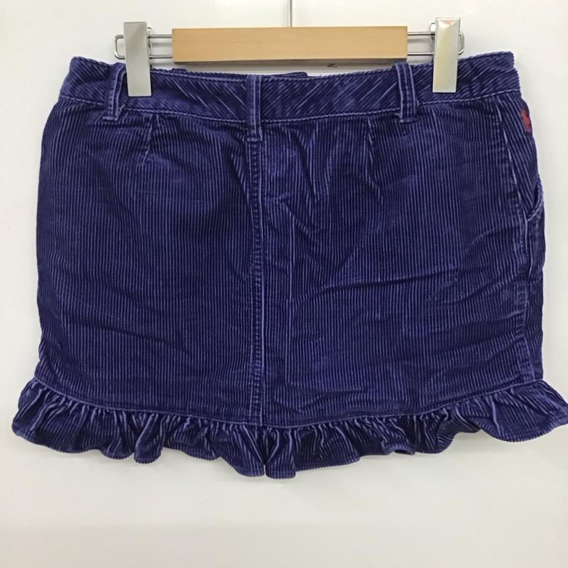 ラルフローレン RALPHLAUREN スカート ミニスカート コーデュロイ 160cm 無地 青 / ブルー /  ガールズ USED 古着 中古 10127696