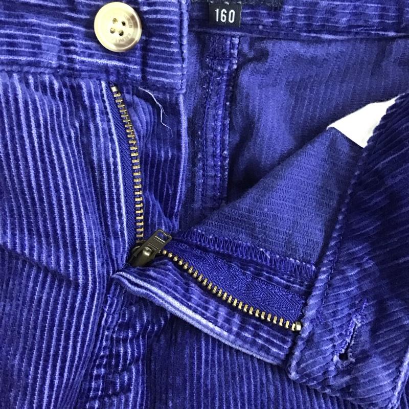ラルフローレン RALPHLAUREN スカート ミニスカート コーデュロイ 160cm 無地 青 / ブルー /  ガールズ USED 古着 中古 10127696