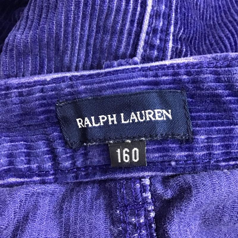 ラルフローレン RALPHLAUREN スカート ミニスカート コーデュロイ 160cm 無地 青 / ブルー /  ガールズ USED 古着 中古 10127696