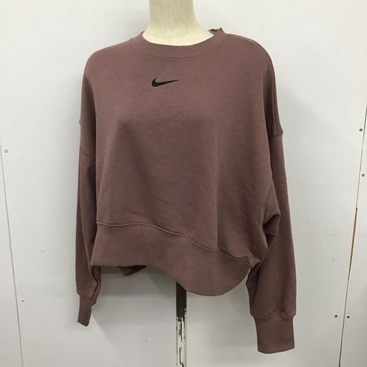 ナイキ NIKE トレーナー 長袖 FZ6810-208 L 無地 X ロゴ、文字 桃 / ピンク /  レディース USED 古着 中古 10127701