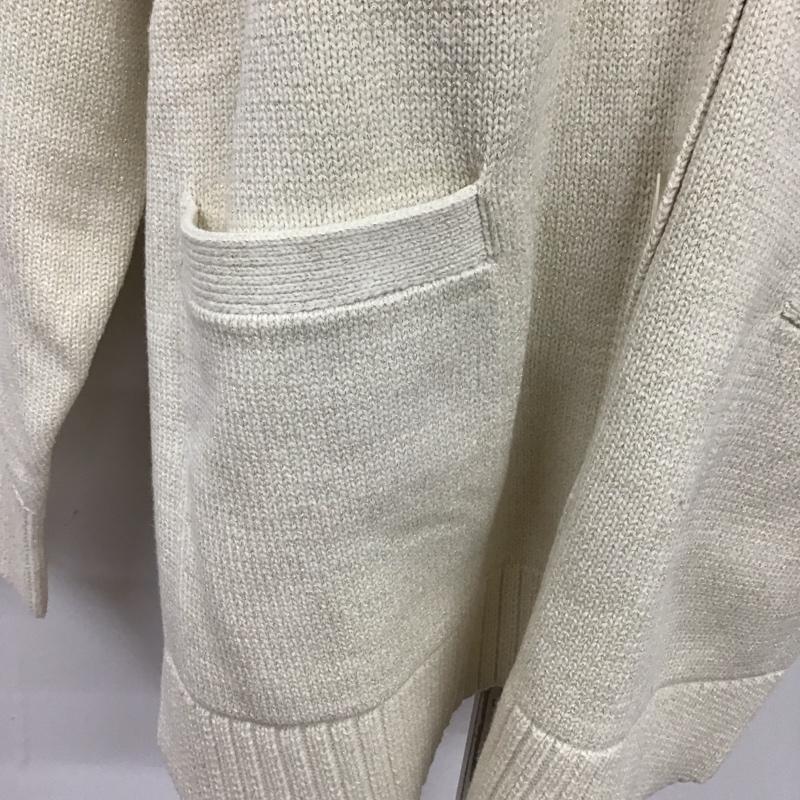 ニコアンド niko and... カーディガン 長袖 NKN42671AD 無地 白 / ホワイト /  レディース USED 古着 中古 10127702