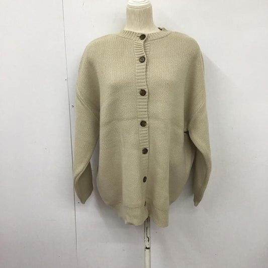 ローリーズファーム LOWRYS FARM カーディガン 長袖 FREE 無地 ベージュ / ベージュ /  レディース USED 古着 中古 10127703