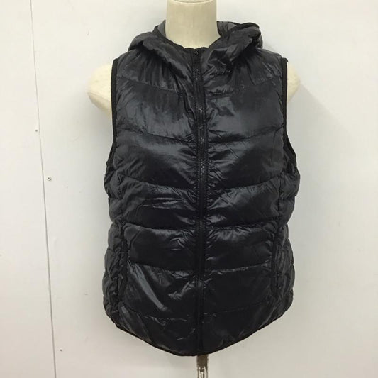 ユニクロ UNIQLO ベスト ベスト 211-080743 ダウンベスト L 無地 黒 / ブラック /  レディース USED 古着 中古 10127707