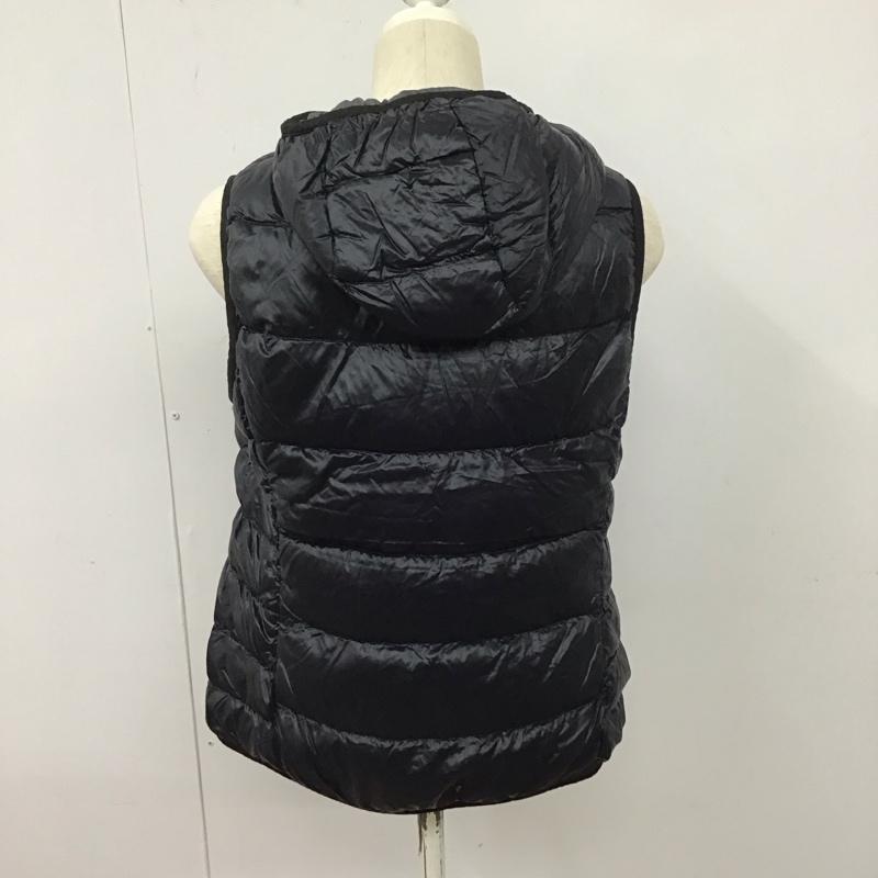 ユニクロ UNIQLO ベスト ベスト 211-080743 ダウンベスト L 無地 黒 / ブラック /  レディース USED 古着 中古 10127707