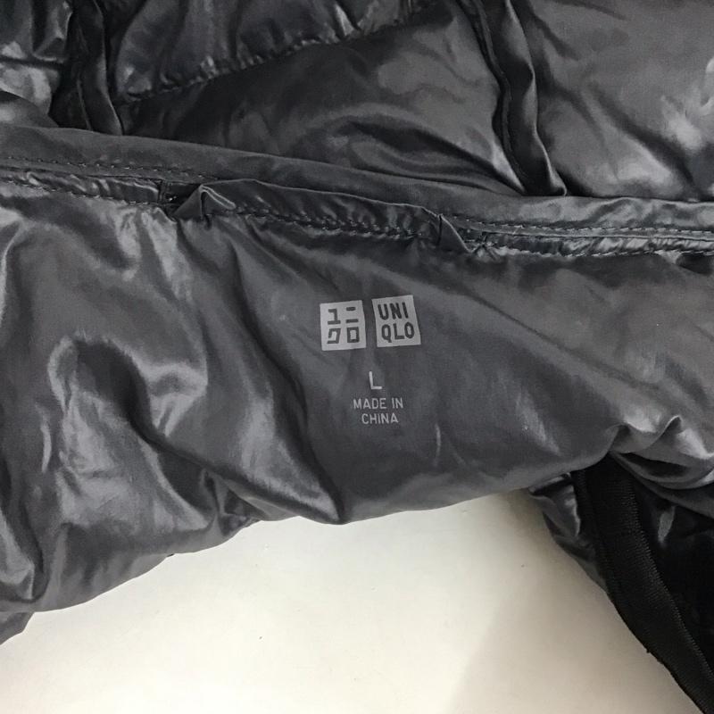 ユニクロ UNIQLO ベスト ベスト 211-080743 ダウンベスト L 無地 黒 / ブラック /  レディース USED 古着 中古 10127707