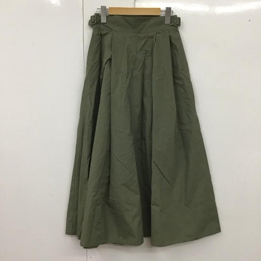 アーバンリサーチドアーズ URBAN RESEARCH DOORS スカート ロングスカート DR84-25M402 サイドベルトフレアロングスカート 無地 カーキ / カーキ /  レディース USED 古着 中古 10127718