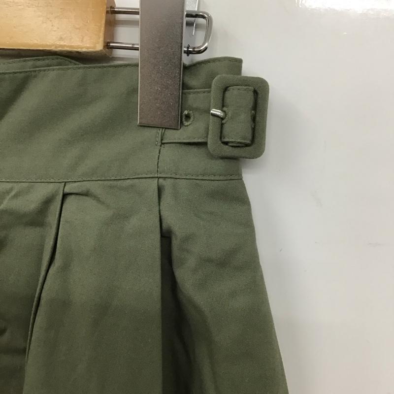 アーバンリサーチドアーズ URBAN RESEARCH DOORS スカート ロングスカート DR84-25M402 サイドベルトフレアロングスカート 無地 カーキ / カーキ /  レディース USED 古着 中古 10127718