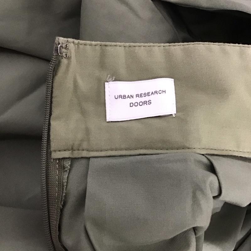 アーバンリサーチドアーズ URBAN RESEARCH DOORS スカート ロングスカート DR84-25M402 サイドベルトフレアロングスカート 無地 カーキ / カーキ /  レディース USED 古着 中古 10127718