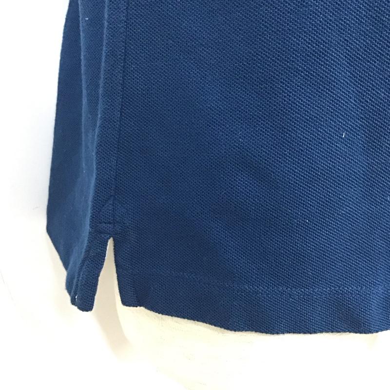 バーバリーブリット Burberry Brit ポロシャツ 半袖 半袖ポロシャツ 半袖カットソー カラーシャツ L ロゴ、文字 紺 / ネイビー /  メンズ USED 古着 中古 10127722