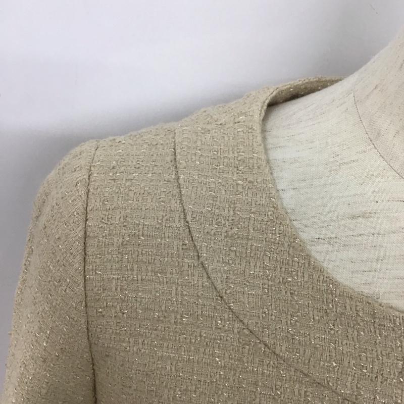 ナチュラルビューティーベーシック NATURAL BEAUTY BASIC ジャケット、上着 ジャケット、ブレザー L 無地 ベージュ / ベージュ /  レディース USED 古着 中古 10127724