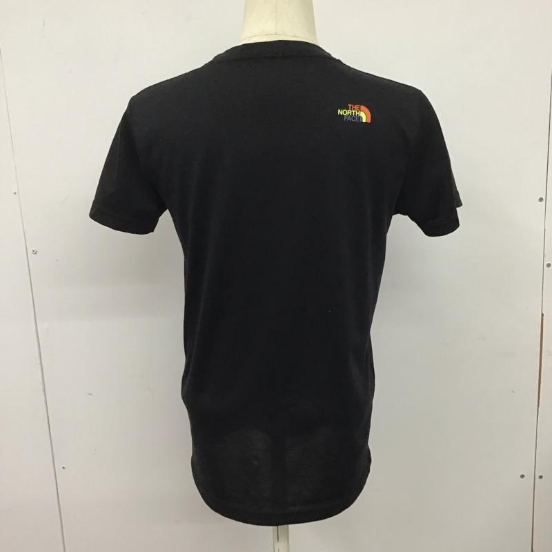 ザノースフェイス THE NORTH FACE Tシャツ 半袖 NTW32134 ショートスリーブカラフルロゴティー S/S Colorful Logo Tee M ロゴ、文字 X プリント 黒 / ブラック /  レディース USED 古着 中古 10127726