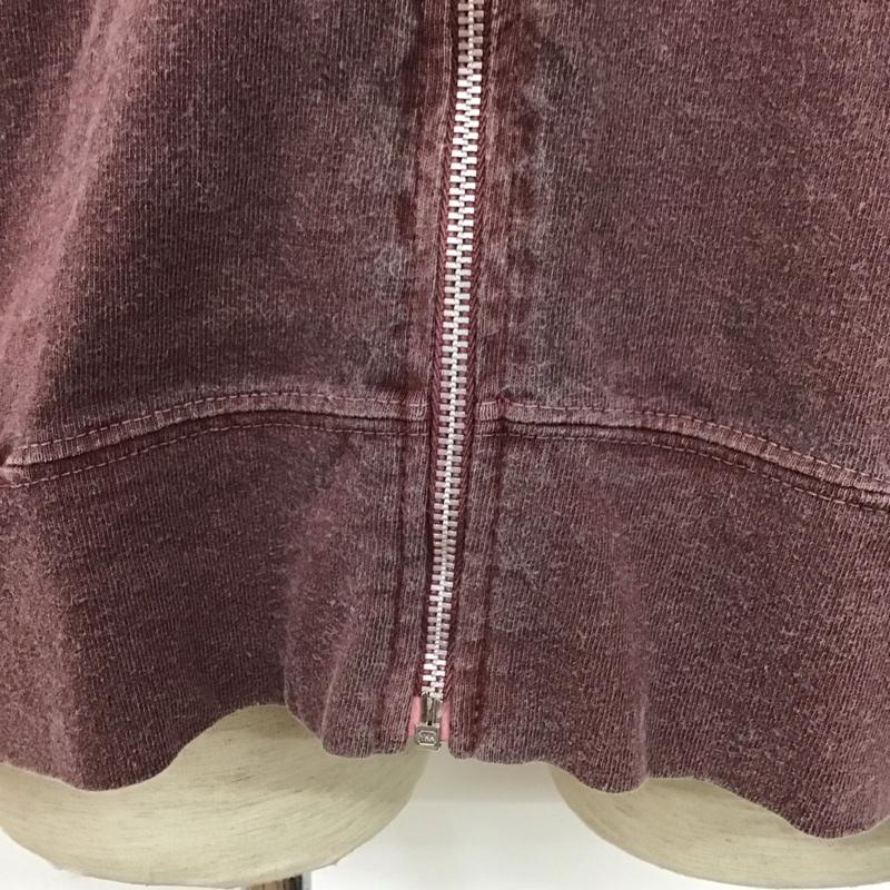グッドオン Good On パーカー 長袖 長袖パーカー ジップアップパーカー スウェット L 無地 えんじ / ワインレッド /  メンズ USED 古着 中古 10127732