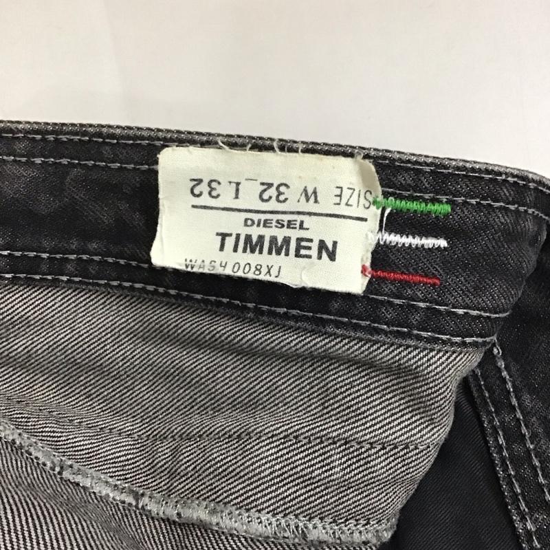 ディーゼル DIESEL パンツ デニム、ジーンズ デニムパンツ スリムパンツ カジュアルパンツ 32インチ ダメージ加工 黒 / ブラック /  メンズ USED 古着 中古 10127734