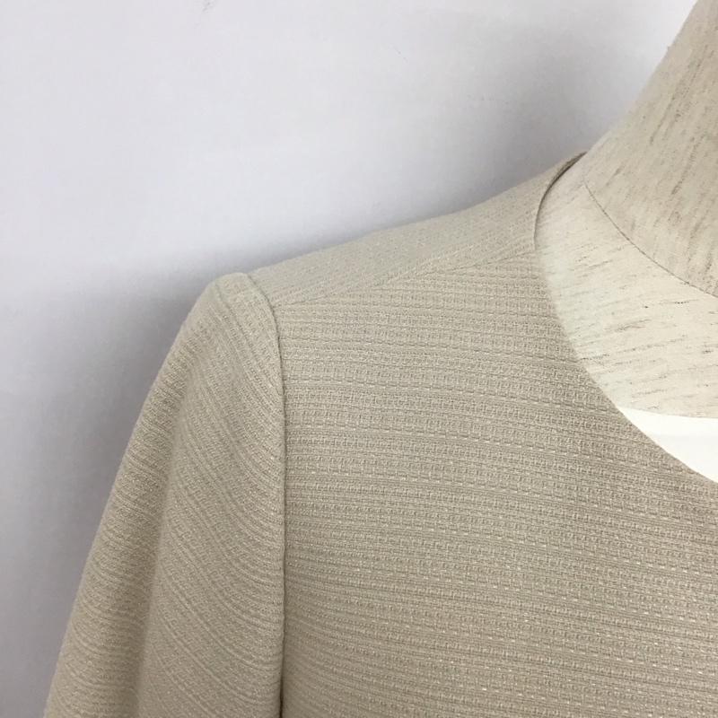 ナチュラルビューティーベーシック NATURAL BEAUTY BASIC セットアップ セットアップ ツイーディーSETUP ワンピース 無地 白 / ホワイト / X ベージュ / ベージュ /  レディース USED 古着 中古 10127744