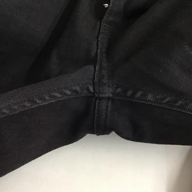 ザラ ZARA パンツ デニム、ジーンズ デニムパンツ スリムパンツ カジュアルパンツ ストレッチパンツ 46 無地 黒 / ブラック /  メンズ USED 古着 中古 10127747