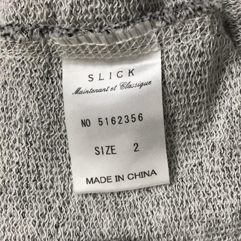 スリック SLICK パーカー 長袖 長袖 2 総柄 白 / ホワイト / X 黒 / ブラック /  メンズ USED 古着 中古 10127749