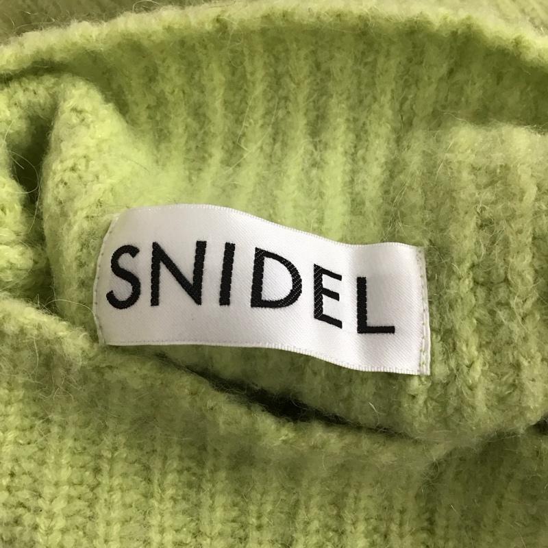 スナイデル SNIDEL ニット、セーター 長袖 SWNT185071 ローゲージハイネックニットプルオーバー FREE 無地 薄緑 / ライトグリーン /  レディース USED 古着 中古 10127750
