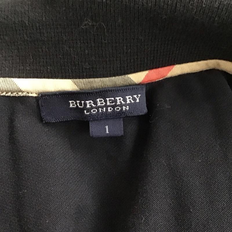 バーバリー BURBERRY ポロシャツ 半袖 1 無地 黒 / ブラック /  レディース USED 古着 中古 10127754